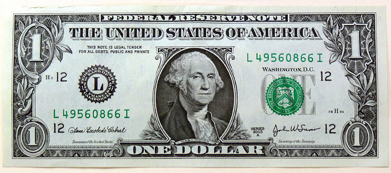 US Dollar Note
