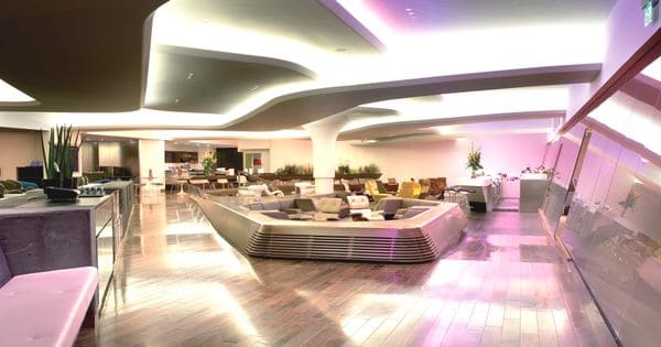 Airport lounge area and access