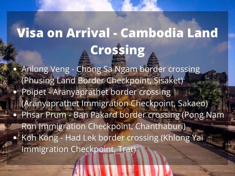Thailand Visa-on-Arrival Cambodia