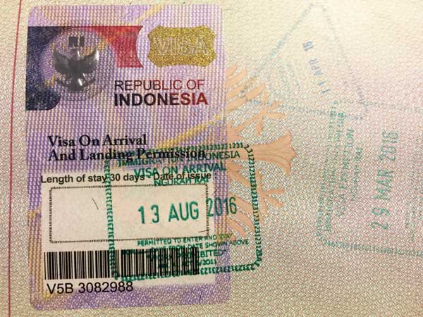 Indonesia Visa on Arrival For Indians