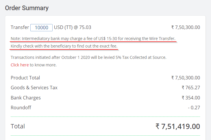 beneficiary bank