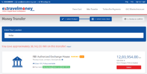 20000 CAD Transfer - ExTravelMoney Rate Nov 10 2021
