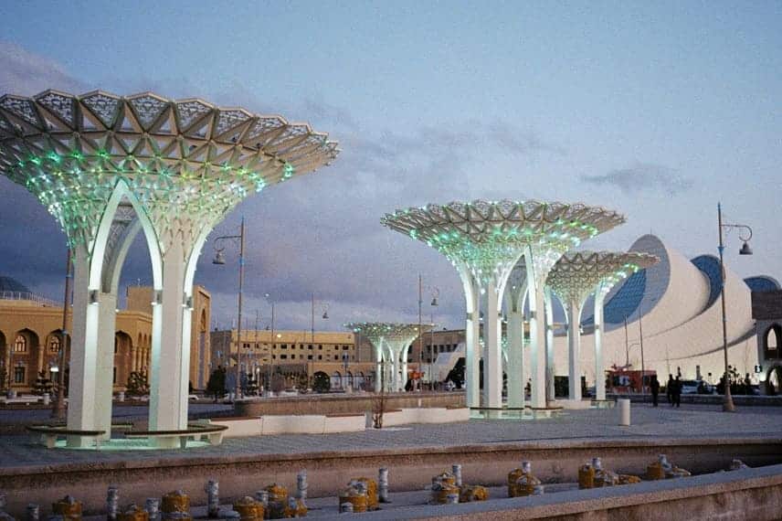 Kazakhstan modern, city square turkestan