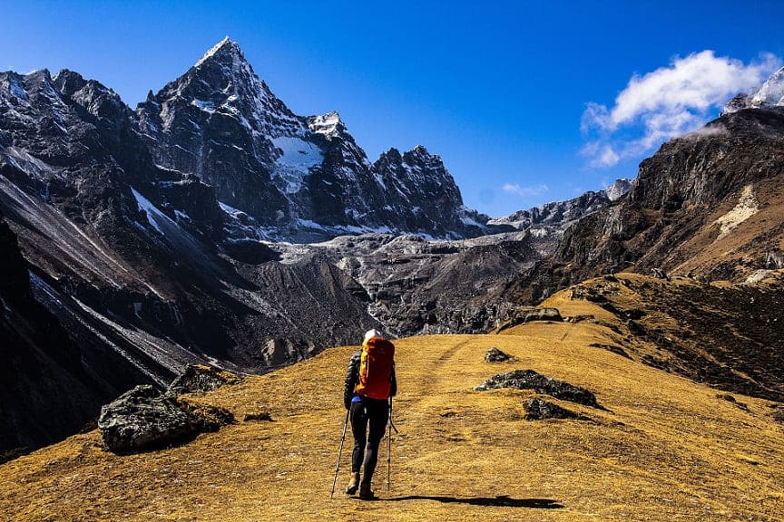 Nepal view of himalayas mount everest