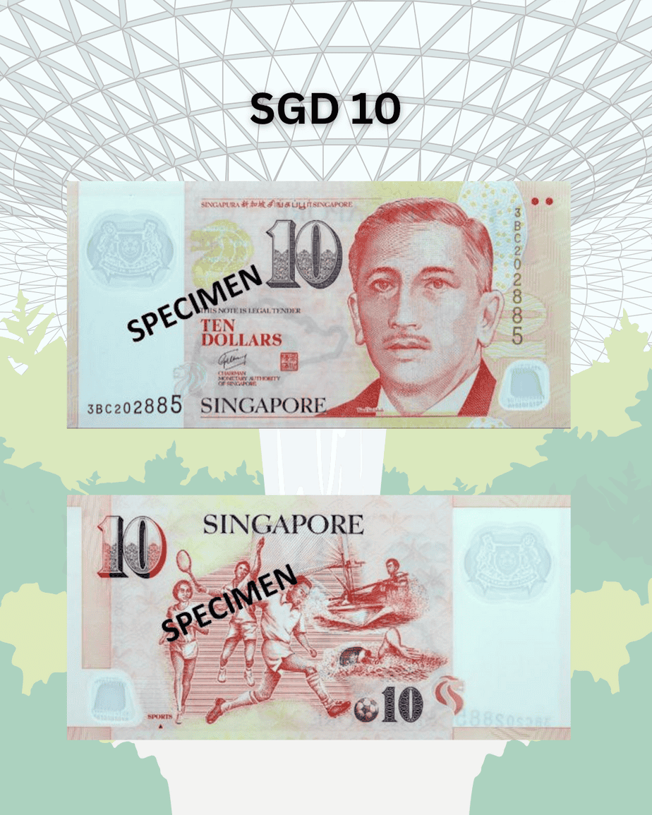 10 Singaporean Dollar specimen