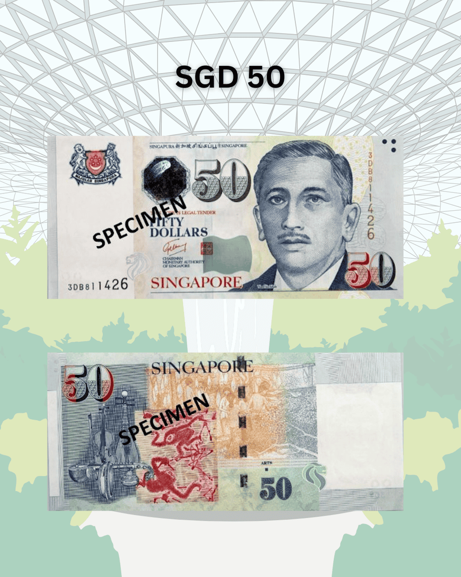 50 Singaporean Dollar specimen