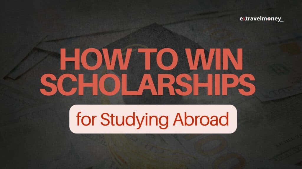 Blog cover image with the headline, "How to Win Scholarships for Studying Abroad."
